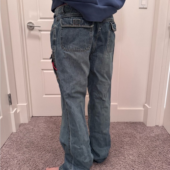 Baggy navy blue cargo jeans high state brand jeans - Picture 2 of 12